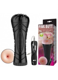 Мастурбатор-анус в колбе с 7 уровнями вибрации и выносным пультом - Baile - в Хабаровске купить с доставкой