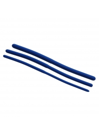 Набор из 3 синих силиконовых уретральных расширителей Invasion Silicone Urethral Sound Trainer Set - XR Brands - купить с доставкой в Хабаровске