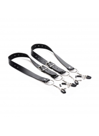 Ремни с зажимами для половых губ Spread Labia Spreader Straps with Clamps - XR Brands - купить с доставкой в Хабаровске