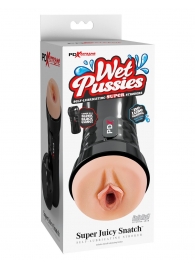 Мастурбатор-вагина в колбе Super Juicy Snatch - Pipedream - в Хабаровске купить с доставкой