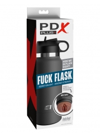 Смуглый мастурбатор-вагина в корпусе-бутылке F*ck Flask - Pipedream - в Хабаровске купить с доставкой
