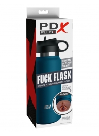 Смуглый мастурбатор-вагина в синей колбе F*ck Flask - Pipedream - в Хабаровске купить с доставкой