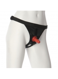 Трусики со штырьком для фиксации насадок Ultra Harness with Plug - Doc Johnson - купить с доставкой в Хабаровске