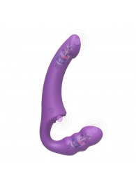 Фиолетовый безремневой страпон Straples Strap-On Dildo - Erokay - купить с доставкой в Хабаровске