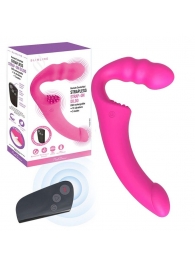 Розовый безремневой страпон Straples Strap-On Dildo - Erokay - купить с доставкой в Хабаровске
