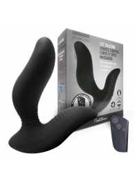 Черный вибромассажер простаты 3,5’’ Remote Control Curve P-spot Massager - 12 см. - Erokay - в Хабаровске купить с доставкой
