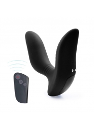 Черный вибромассажер простаты 3,5’’ Remote Control Curve P-spot Massager - 12 см. - Erokay - в Хабаровске купить с доставкой
