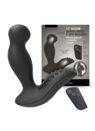 Черный вибромассажер простаты 3,5’’ Remote Control P-spot Massager - 12,5 см. - Erokay - в Хабаровске купить с доставкой