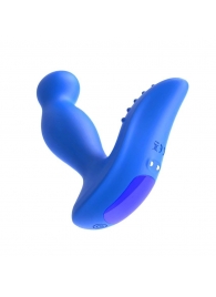 Синий вибромассажер простаты 3,5’’ Remote Control P-spot Massager - 12,5 см. - Erokay - в Хабаровске купить с доставкой