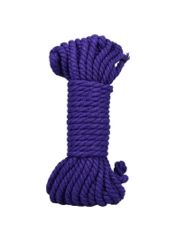 Фиолетовая верёвка для связывания и фиксации Bind Tie - 9,14 м. - Doc Johnson - купить с доставкой в Хабаровске