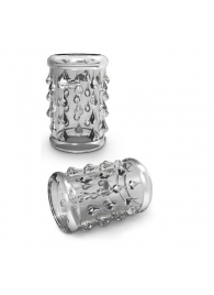 Прозрачная насадка с капельками STAY HARD COCK SLEEVE 05 CLEAR - Blush Novelties - в Хабаровске купить с доставкой