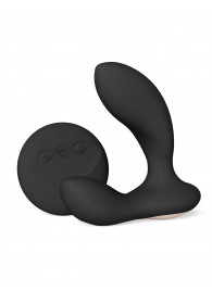 Черный вибромассажер простаты с пультом ДУ Hugo 2 Remote - Lelo - в Хабаровске купить с доставкой