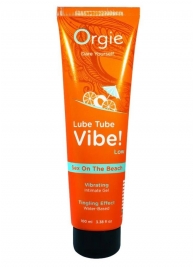Гель с эффектом вибрации Lube Tube Vibe Low Sex On The Beach - 100 мл. - ORGIE - купить с доставкой в Хабаровске