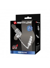 Прозрачная насадка на пенис и мошонку с анальным стимулятором Rilley - Baile - в Хабаровске купить с доставкой