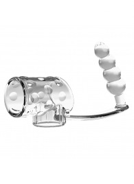 Прозрачная насадка на пенис и мошонку с анальным стимулятором Rilley - Baile - в Хабаровске купить с доставкой