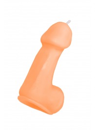 Оранжевая свеча в форме пениса - 47 гр. - Pecado - купить с доставкой в Хабаровске