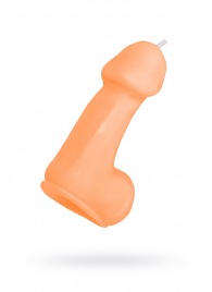 Оранжевая свеча в форме пениса - 47 гр. - Pecado - купить с доставкой в Хабаровске