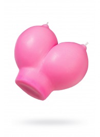 Розовая свеча «Сиськи» - 150 гр. - Pecado - купить с доставкой в Хабаровске