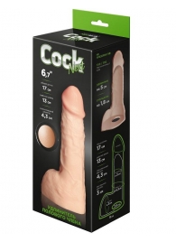 Телесный фаллоудлинитель с мошонкой Cock Next - 17 см. - LOVETOY (А-Полимер) - в Хабаровске купить с доставкой