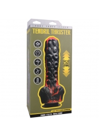 Черно-красная мини-машина на присоске Tendril Thruster - 21,6 см. - Doc Johnson - купить с доставкой в Хабаровске