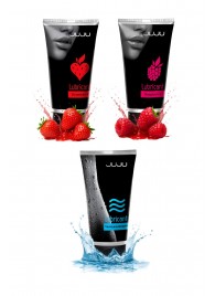 Набор из 3 лубрикантов JUJU (увлажняющий, клубника, малина) - JuJu - купить с доставкой в Хабаровске