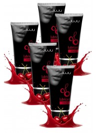 Набор из 5 съедобных лубрикантов JUJU со вкусом вишни - JuJu - купить с доставкой в Хабаровске