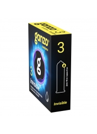 Супертонкие презервативы Ganzo Invisible - 3 шт. - Ganzo - купить с доставкой в Хабаровске
