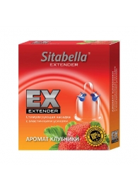 Стимулирующая насадка Sitabella Extender  Клубника - Sitabella - купить с доставкой в Хабаровске