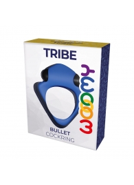 Синее эрекционное кольцо Wooomy Tribeс с вибрацией - Adrien Lastic - в Хабаровске купить с доставкой