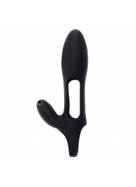 Черная насадка на пенис с вибрацией Nautilus - Zero Tolerance - в Хабаровске купить с доставкой