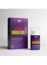 Стимулирующий гель с эффектом вибрации Blackberry Vibration - 15 мл. - INTT - купить с доставкой в Хабаровске