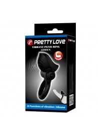 Черное эрекционное кольцо с вибрацией Adrien - Baile - в Хабаровске купить с доставкой