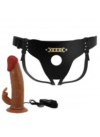 Мужской полый страпон с вибрацией Marion - Baile - купить с доставкой в Хабаровске