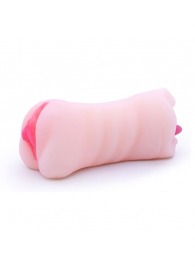 Телесный двусторонний мастурбатор - вагина и ротик - Boys of Toys - в Хабаровске купить с доставкой