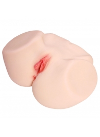 Мастурбатор-полуторс с двойным слоем материала и вибрацией Jenny Onahole Real Vagina - KOKOS - в Хабаровске купить с доставкой