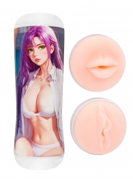 Двусторонний мастурбатор аниме - ротик и вагина - Tokyo Style - в Хабаровске купить с доставкой
