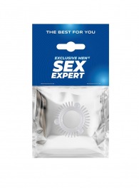 Эластичное эрекционное кольцо с 3 шариками и шипами - Sex Expert - в Хабаровске купить с доставкой