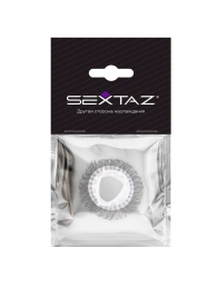 Эластичное эрекционное кольцо с длинными черными «ресничками» - Sextaz - в Хабаровске купить с доставкой