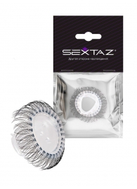 Эластичное эрекционное кольцо с длинными черными «ресничками» - Sextaz - в Хабаровске купить с доставкой