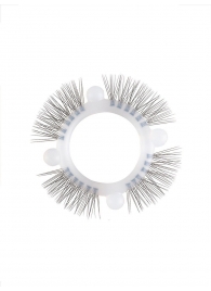 Эластичное кольцо с «ресничками» и 4 шариками - Sextaz - в Хабаровске купить с доставкой