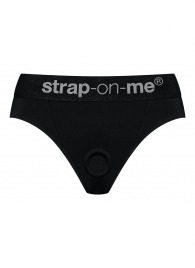 Черные трусики для насадок Heroine Lingerie Harness - size XL - Strap-on-me - купить с доставкой в Хабаровске