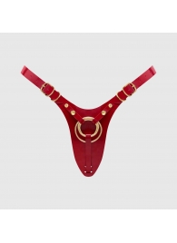 Красный пояс для фиксации насадок Strap-On-Me Leatherette Harness Fabulous - Strap-on-me - купить с доставкой в Хабаровске