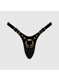 Черный пояс для фиксации насадок Strap-On-Me Leatherette Harness Fabulous - Strap-on-me - купить с доставкой в Хабаровске