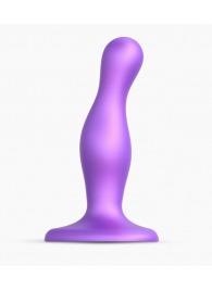 Фиолетовая насадка Strap-On-Me Dildo Plug Curvy size S - Strap-on-me - купить с доставкой в Хабаровске