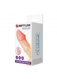 Телесная насадка на пенис Booker - 8 см. - Baile - в Хабаровске купить с доставкой