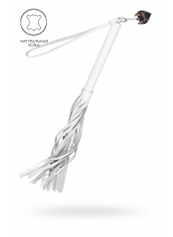 Белая кожаная плеть - 50 см. - Pecado - купить с доставкой в Хабаровске