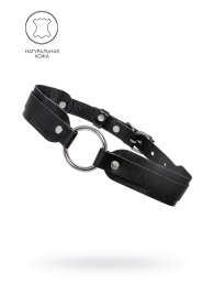 Черный кожаный чокер-ошейник со скруглёнными углами - Pecado - купить с доставкой в Хабаровске