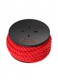 Красная веревка для шибари на катушке - 5 м. - Pecado - купить с доставкой в Хабаровске