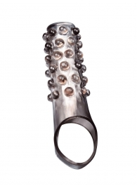 Дымчатая насадка на пенис с выпуклостями - 11 см. - Sex Expert - в Хабаровске купить с доставкой