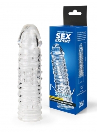 Прозрачная закрытая насадка на пенис - 17 см. - Sex Expert - в Хабаровске купить с доставкой